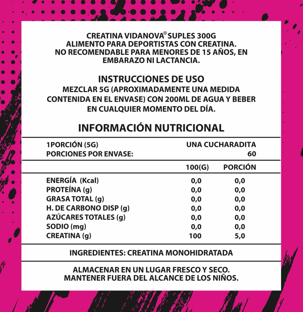 Creatina Monohidratada Micronizada Woman 300 g