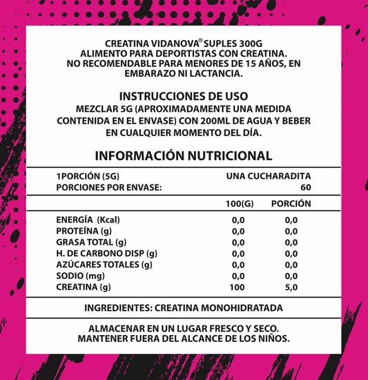 Creatina Monohidratada Micronizada Woman 300 g