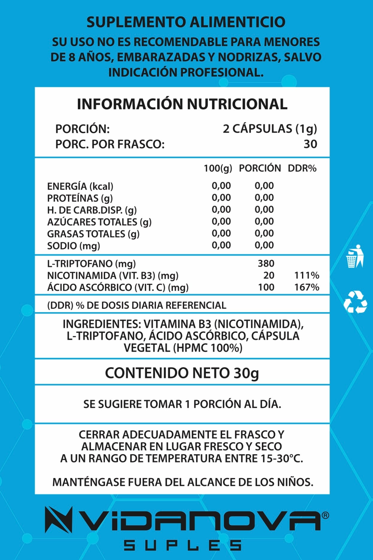 NAD+ Precursor – 60 Cápsulas