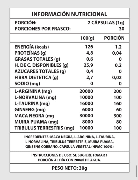 Testo Power – 60 Cápsulas 💥
