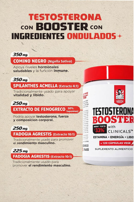 Testosterona Booster – Energía, Estamina y Rendimiento Masculino