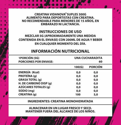 Creatina Monohidratada Micronizada Woman 300 g