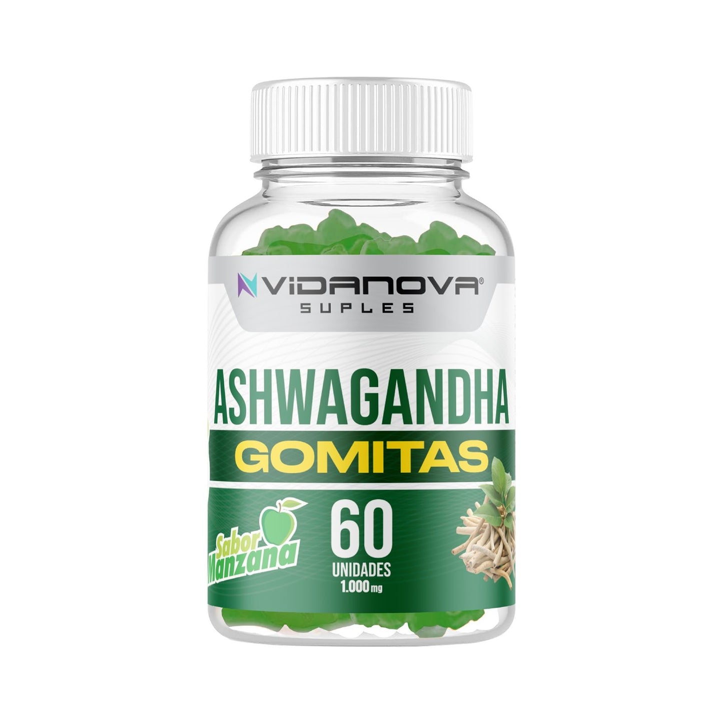 Ashwagandha en Gomitas – 60 Unidades 🌿