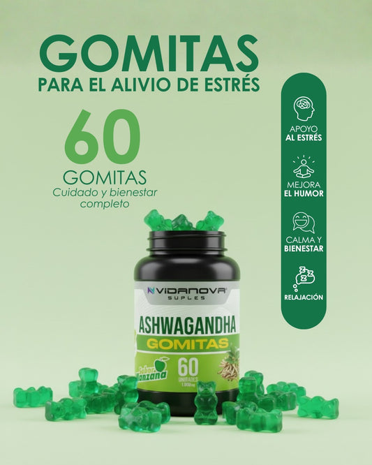 Ashwagandha en Gomitas – 60 Unidades 🌿