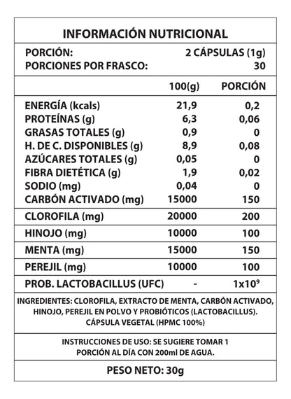 Deos Cápsulas Desodorante Corporal Natural  60 Cápsulas