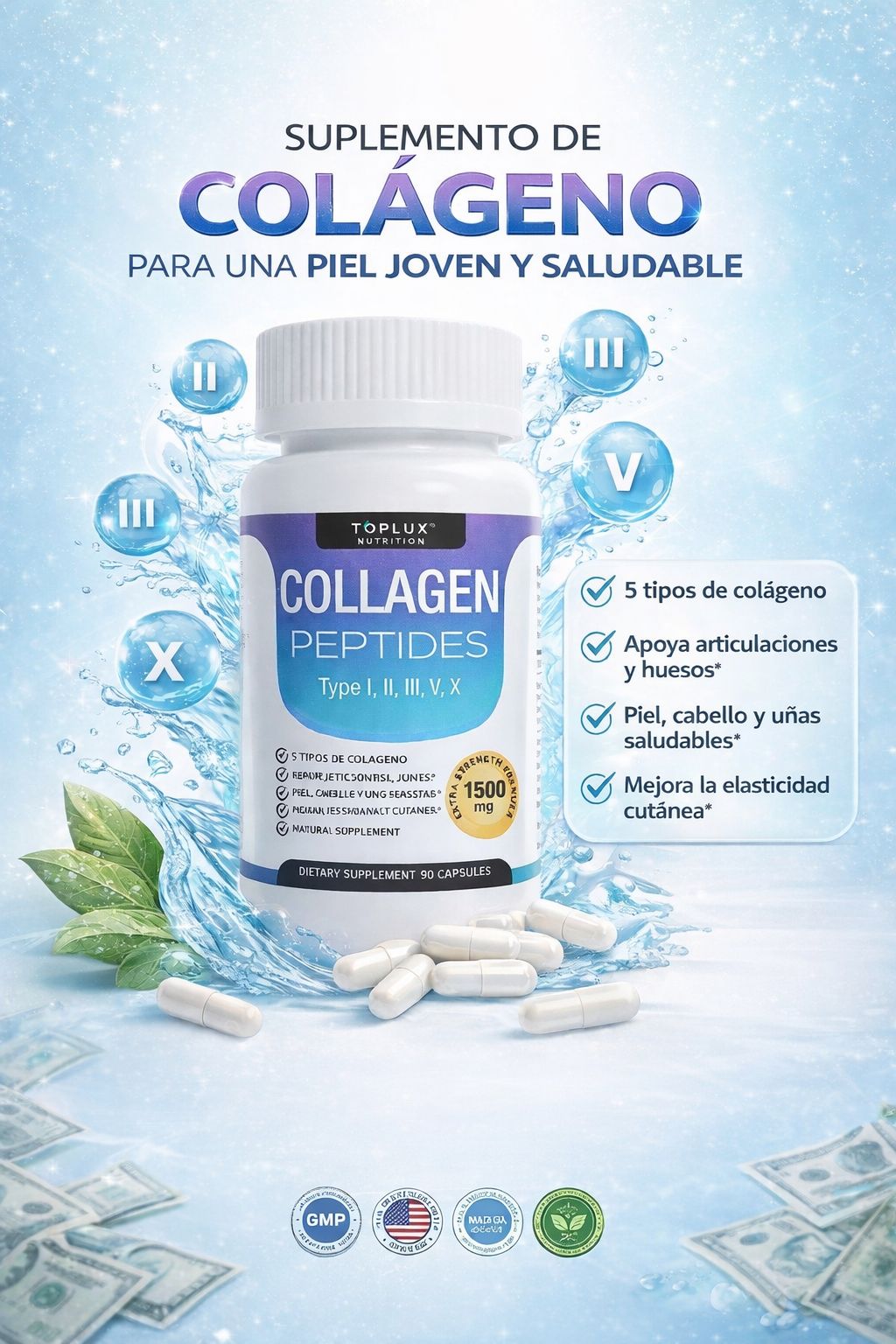 Colágeno 90 Cápsulas