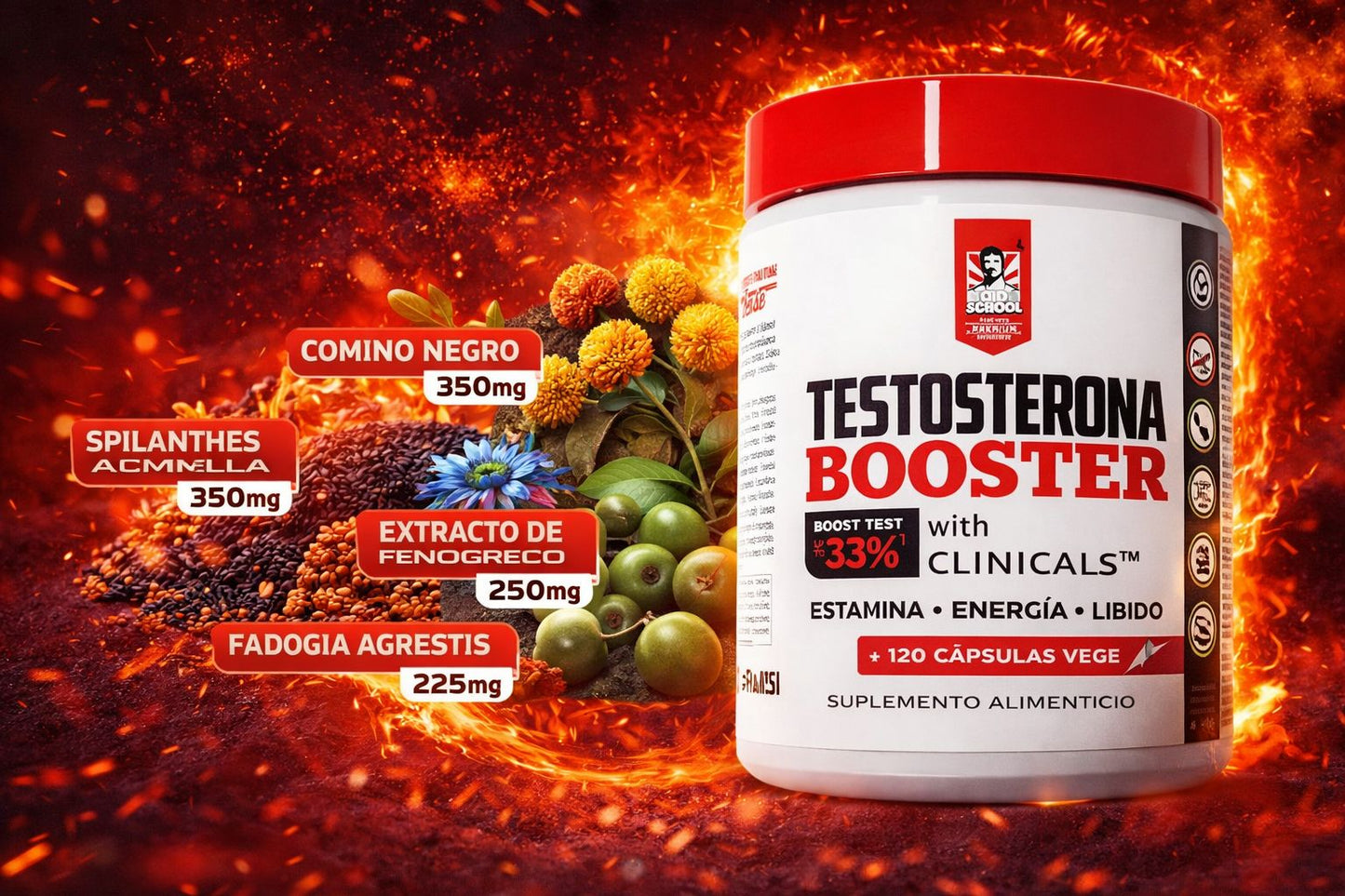 Testosterona Booster – Energía, Estamina y Rendimiento Masculino