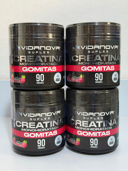 Creatina Monohidratada en Gomitas – 90 Unidades 💪