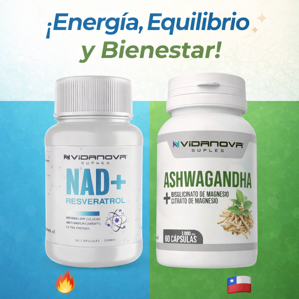 Ashwagandha con Magnesio - NAD+ Resveratrol