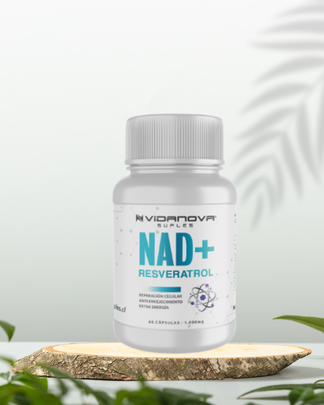 NAD+ Resveratrol 60 Cápsulas – Reparación Celular y Energía